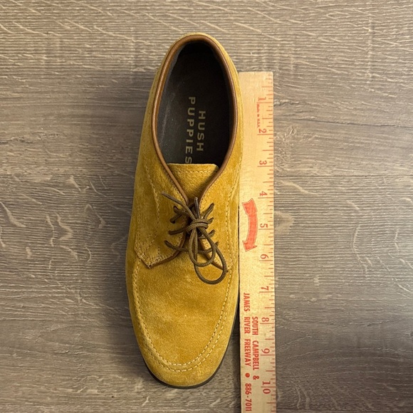 Vintage Hush Puppies mustard Suede Derbys - Picture 5 of 10